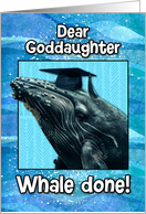 Goddaughter Congratulations Graduation Whale card