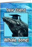 Friend Congratulations Graduation Whale card