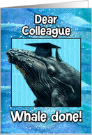 Colleague Congratulations Graduation Whale card