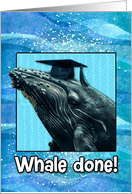 Congratulations Graduation Whale card
