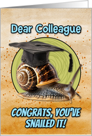 Colleague Congratulations Graduation Snail card