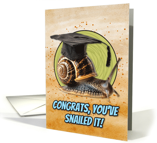 Congratulations Graduation Snail card (1836262)