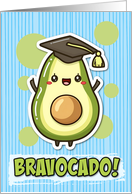 Congratulations Graduation Kawaii Avocado card