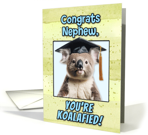 Nephew Congratulations Graduation Koala Bear card (1836726)