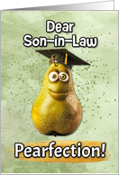 Son in Law Congratulations Graduation Pear card