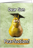 Son Congratulations Graduation Pear card
