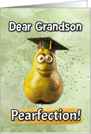 Grandson Congratulations Graduation Pear card