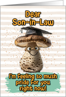 Son in Law Congratulations Graduation Mushroom card