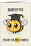 Babysitter Congratulations Graduation Bee card