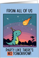From Group Happy Birthday Kawaii Cartoon Dino card