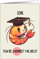 Son Congratulations Graduation Shrimp card