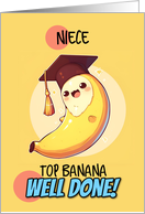 Niece Congratulations Graduation Kawaii Banana card