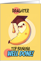 Daughter Congratulations Graduation Kawaii Banana card