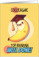Colleague Congratulations Graduation Kawaii Banana card