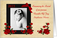 Announcements New Baby Custom Year Name Photo Card