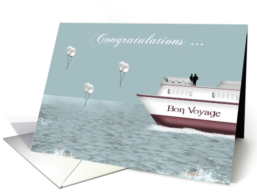 Congratulations, Wedding, Cruise Ship Theme, couple on... (1365388)