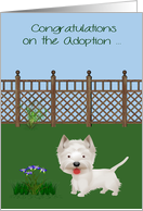 Congratulations On Adoption, West Highland Terrier, Rescue, Shelter card