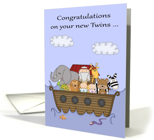 Congratulations on new twin boy and girl, Noah's Ark... (1368966)