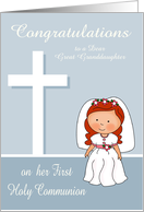 Congratulations on First Holy Communion Custom Relationship Card