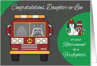 Congratulations to Daughter-in-Law on Retirement as a Firefighter card