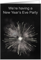 Invitations to New Year’s Eve Party, general, fireworks, chalkboard card