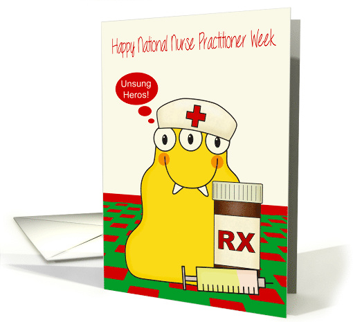 National Nurse Practitioner Week with a cute Monster in a... (1407138)