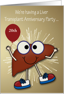 Invitations, Liver Transplant Anniversary Party, custom year, general card
