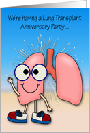 Invitations, Lung Transplant Anniversary Party, general, fireworks card