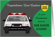Congratulations to Great Grandson on graduation Park Ranger Academy card
