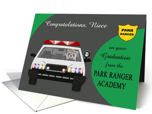 Congratulations to Niece on graduation from Park Ranger Academy card