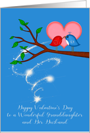 Valentine’s Day to Granddaughter and Husband with Colorful Birds card