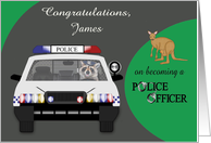 Congratulations on becoming an AFP Officer, custom name, Australian card