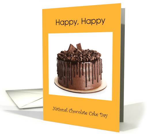 National Chocolate Cake Day with a Yummy Cake against... (1476754)