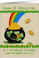 St. Patrick’s Day to Daughter and Daughter-in-Law with a Pot of Gold card