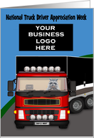 National Truck Driver Appreciation Week, Business custom logo card