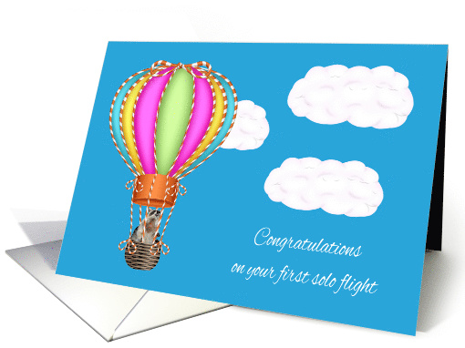 Congratulations on first solo hot air balloon flight,... (1556384)