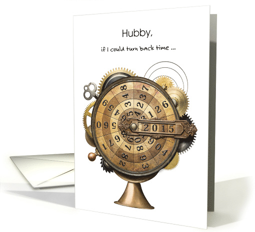 Birthday to Husband with a Steampunk Time Clock card (1571926)