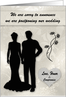 Wedding Postponement Announcement due to Coronavirus with Couple card