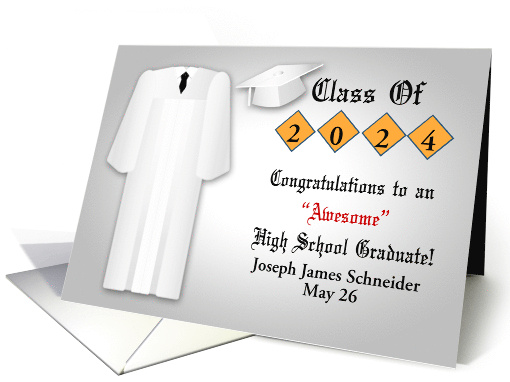 Congratulations on High School Graduation Custom Name and... (1731682)