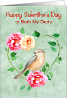 Valentine’s Day to Both My Dads with a Beautiful Heart Wreath card