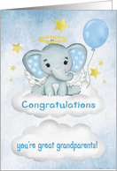 Congratulations on Becoming a Great Grandparents to Grandson card