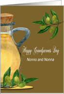 Grandparents Day to Nonno and Nonna with Olive Branches card