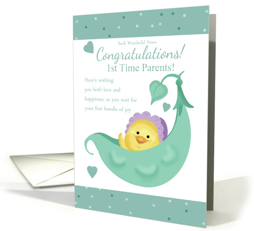 1st Time Parents Pregnancy Congratulations card (1358864)