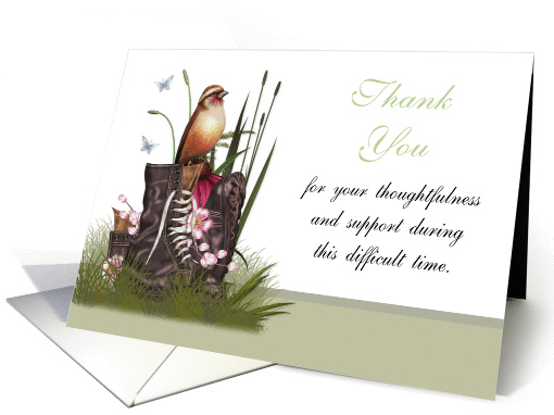 Thank You Sympathy , Loss of Military Serviceman / Service Woman card