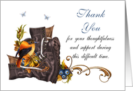 Thank You Sympathy , Loss of Military Serviceman / Service Woman card