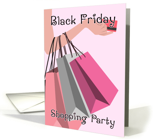 Black Friday Shopping Party Invitation card (1409928)