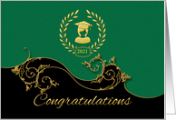 Congratulations Graduation With Customisable Date Area card