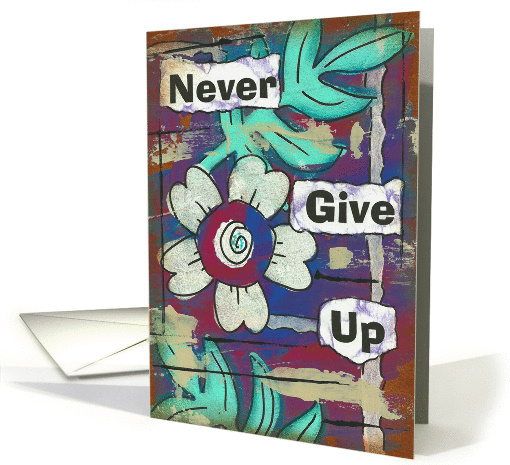 Never Give Up, Blank Inside card (1362608)