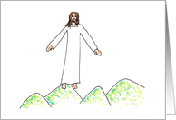 Easter Illustration The Ascension card