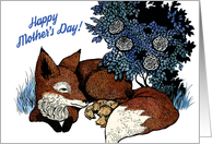 Happy Mother’s Day - Fox Family card